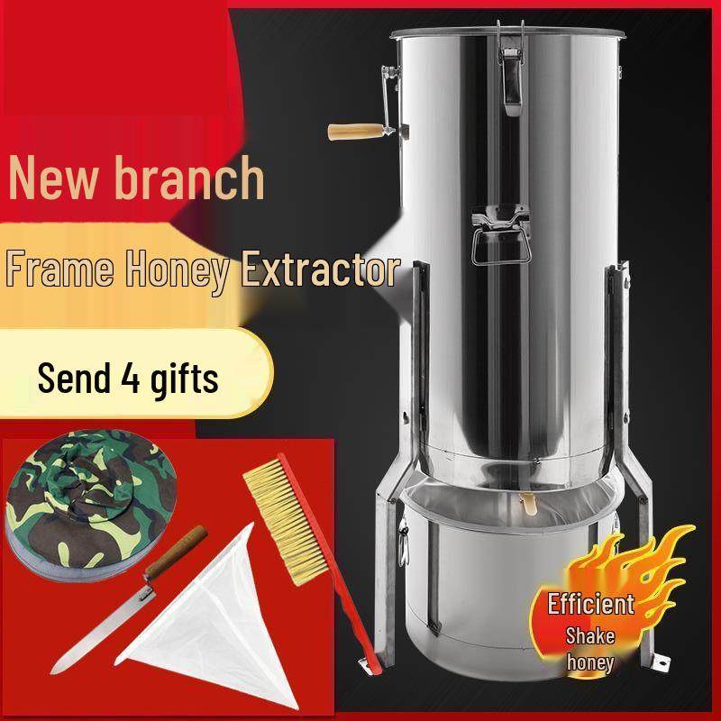 Thickened Stainless Steel Honey Extractor & Spinner Set for Beekeeping