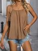 Women's 2024 Sleeveless Loose Pleated Camisole Top