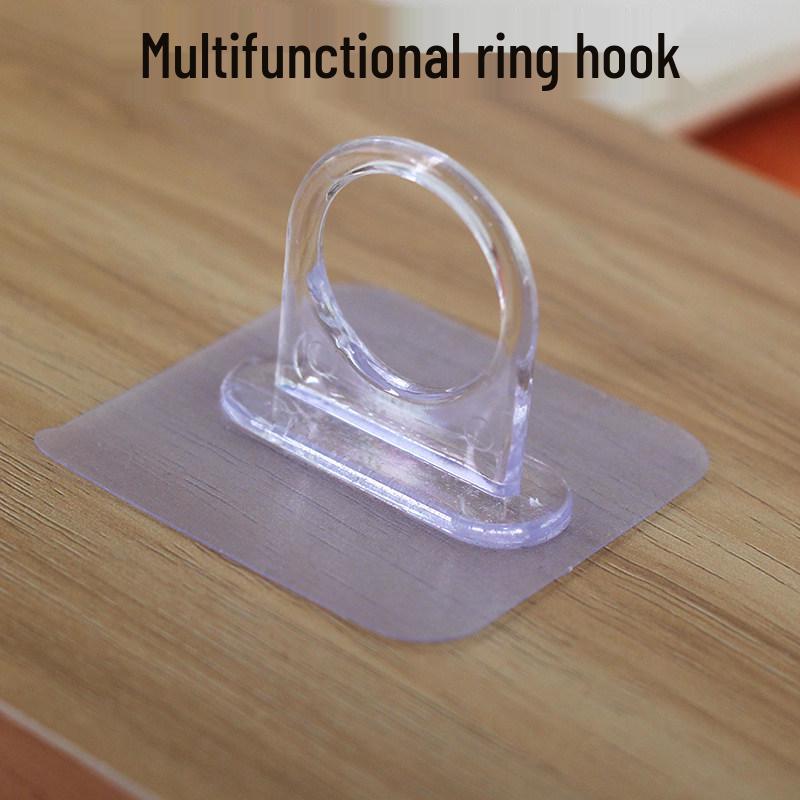 Transparent Waterproof Traceless Adhesive Hook for Wall, Tile, Glass, Wood, and PVC