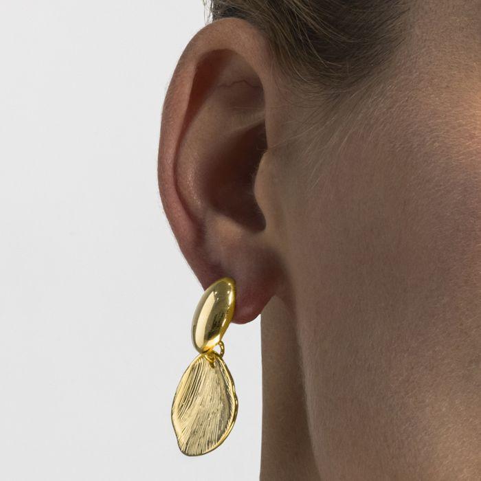 Boucles d'oreilles - LUXENTER - Bohemian Garden - Plaqué or 18k - Arbre de vie - Long. 33 mm
