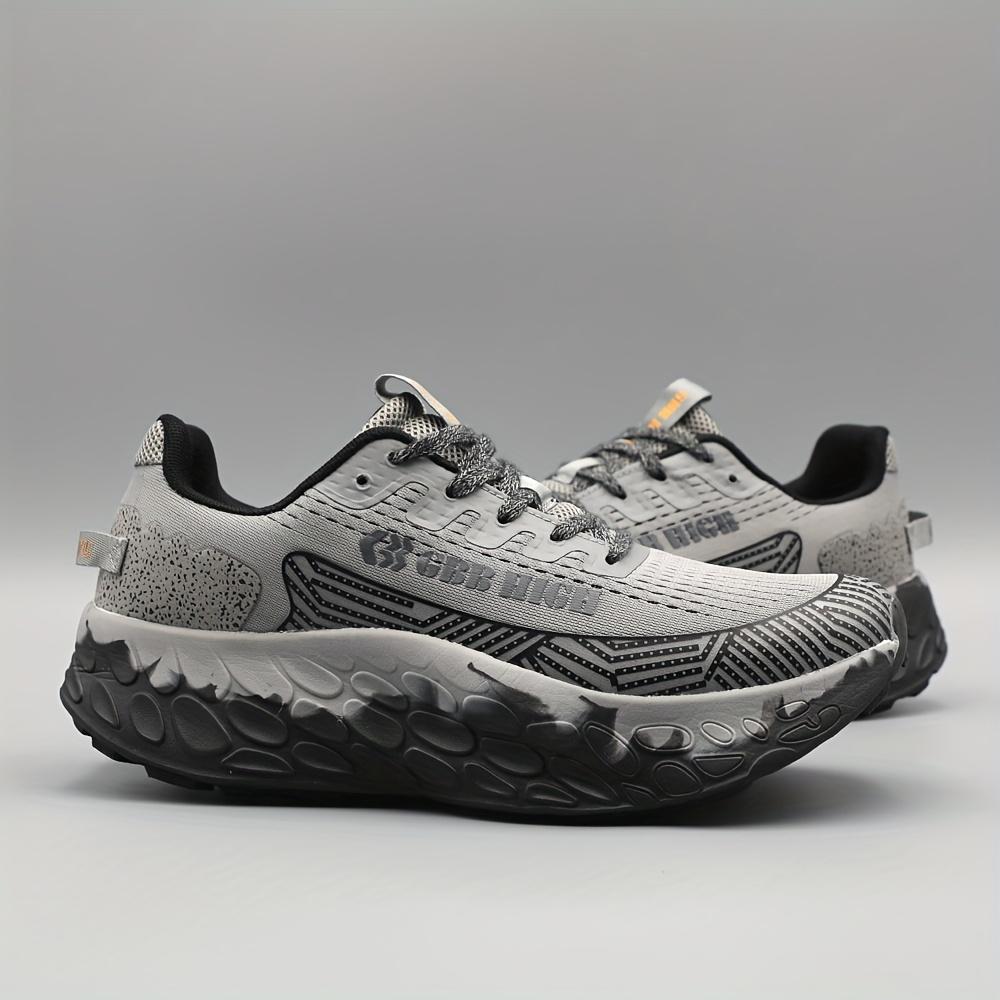 Men's Thick-soled Increased Sports Casual Shoes, Comfortable, Lightweight, Cushioning Outdoor Jogging Shoes, Non-slip Breathable Hiking Shoes