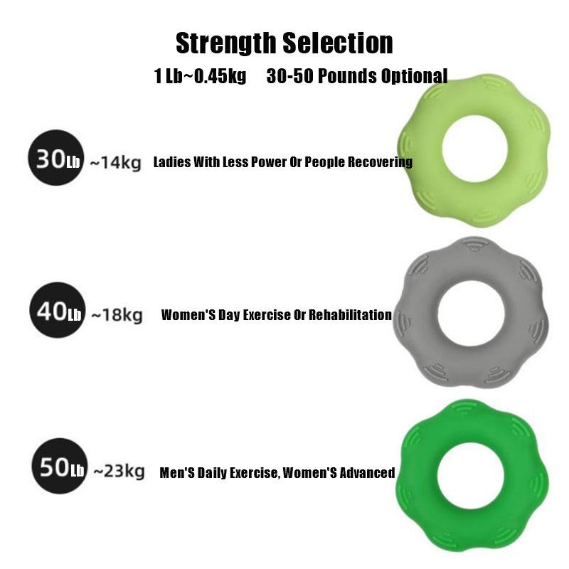Silicone Hand Grip 30-50LB Gripping Ring Finger Forearm Trainer Carpal Expander Muscle Workout Exercise Gym Fitness #Dark Khaki Silicone Hand Grip 30-50LB Gripping Ring Finger Forearm Trainer Carpal Expander Muscle Workout Exercise Gym Fitness #Dark Khaki