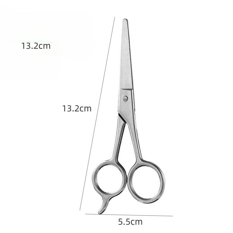 Stainless Steel Beard Clipper Beard Scissors Nose Hair Scissors Makeup Scissors Household Hair Embroidery Hair Clippers