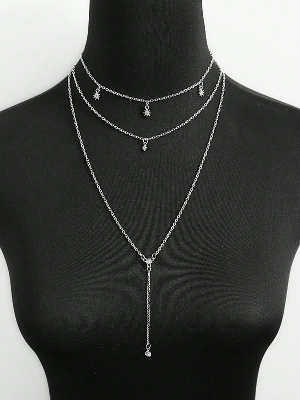 Chic Meerdere Lagen Lange Metalen Kwastjes Ketting Ketting