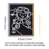 5/10/15/20pcs Scratch Painting Notebook Art Classroom Supplies Office Cultural School Rewards Cartoon Pattern Colorful Paper TMZ