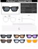Retro Square Sunglasses Men Vintage Cat Eye Sun Glasses UV400 Protection Punk Rectangle Eyewear Summer Shades Fashion