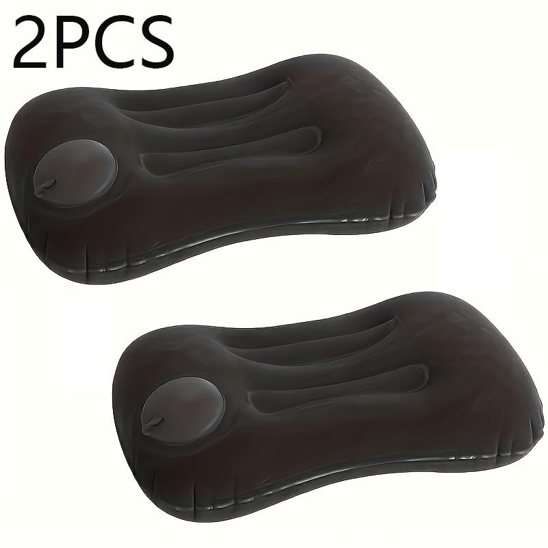 2/1Pcs Portable Inflatable Pillow Foldable Napping Neck Protection Office Travel Pillow Home Neck & Waist Support Air Pillow