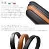 [NARU] Men's Genuine Leather Belt, Italian Leather, BusinessCasual, Stylish, Gentleman's Suit Belt, 28mm Width, Made in Japan (Black)