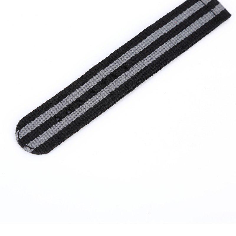 Uhrenarmband aus Nylon, atmungsaktiv, waschbar, dicker Ring, Dornschließe, leichte Armbanduhr