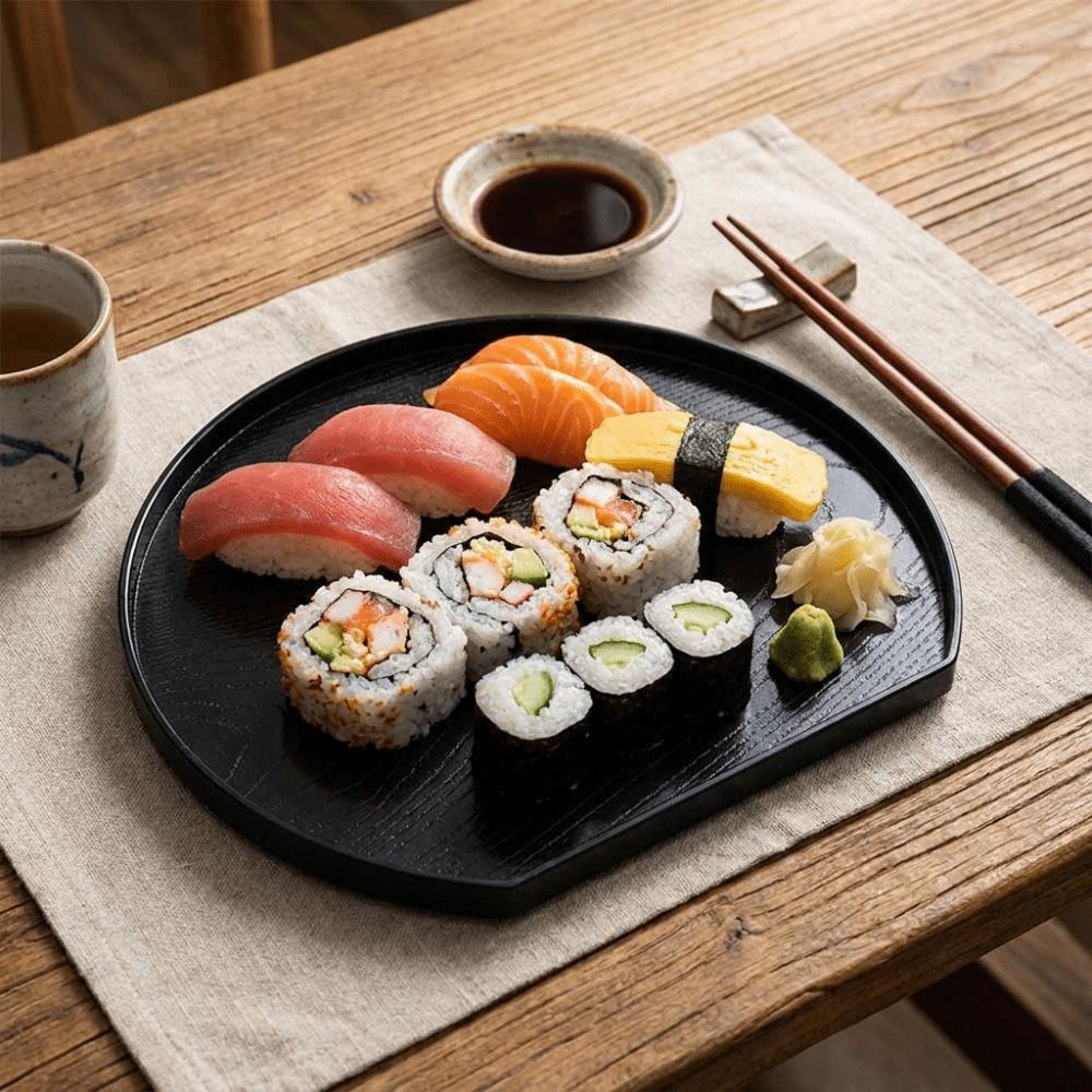 Stackable Food Platter Japanese-Style Fruit Tray Kitchen Supply Sushi Food Tray Party