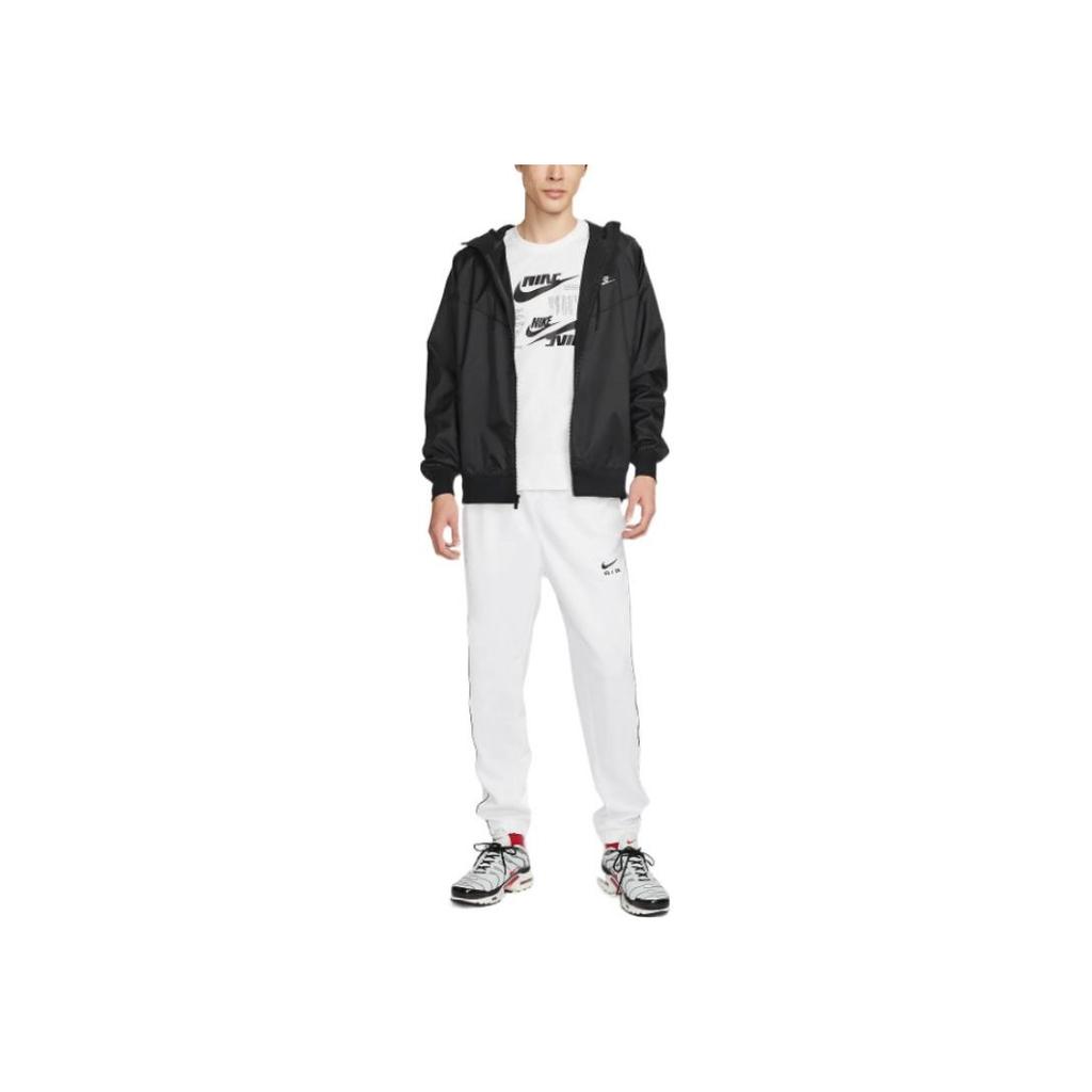Nike Logo Print Crew Neck Short Sleeve T-Shirt Men Tops White DR7816-100