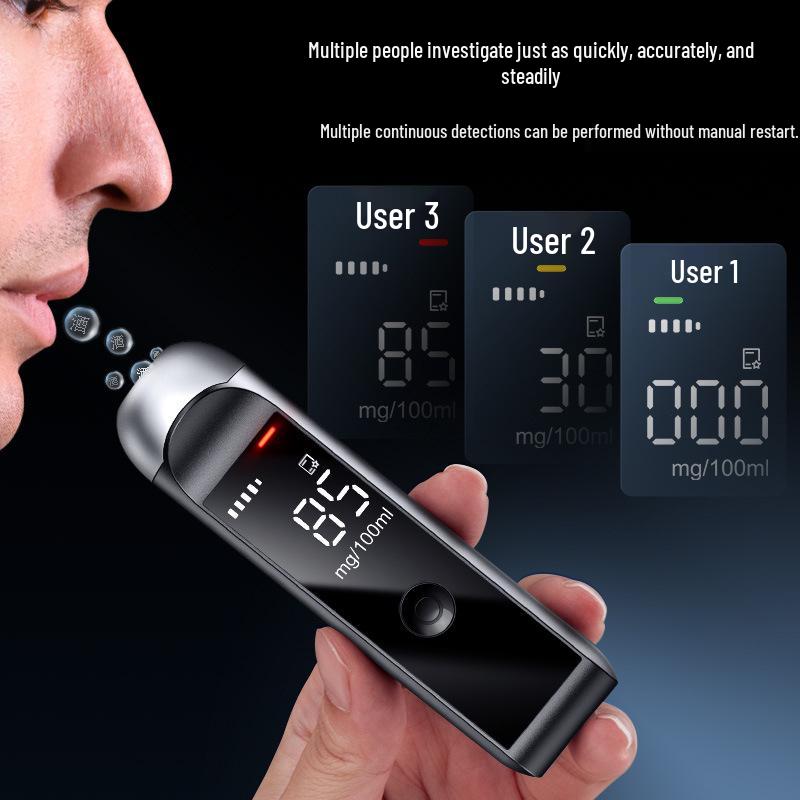 High-Precision Breathalyzer Alcohol Tester for Drunk Driving Detection