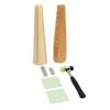 7pcs Jewelry Sizer Tools Wooden Step Bracelet Mandrel Sizer Rubber Hammer Mallet Bangle Shaper Tool