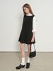 General Idea Pleated Skirt Mini Dress [Black] / Gf1Lop503