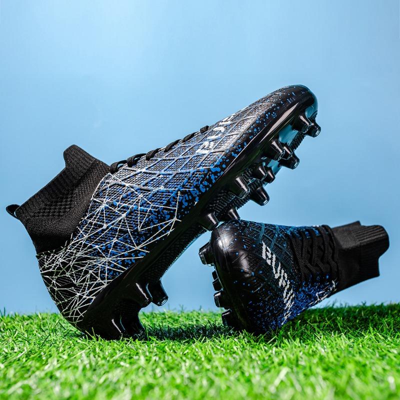 Unisex High-Top Fußballschuhe Bunt Outdoor Langstollen Sportschuhe Große Größe Jugend Sport Kinder Fußballschuhe