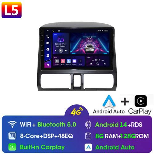 GPS Navi 9 Inch Car Multimedia Radio Video Player for Honda CR-V CRV 2 2001 - 2006 Android OS 4G Bluetooth Carplay Button Lights