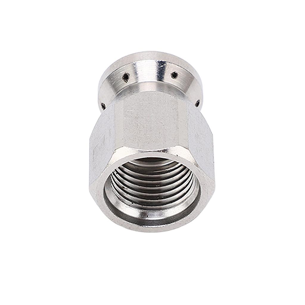 5000PSI High Pressure Washer Nozzle Pipe Dredging Cleaning Nozzle Stainless Steel Jetter Nozzle Round Head Front 1 Rear