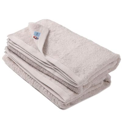 Imaa Imabari Certified Bath Towels, Set of 2, Hotaka, Thin, Quick-Drying, Absorbent, Made In Japan, Beige