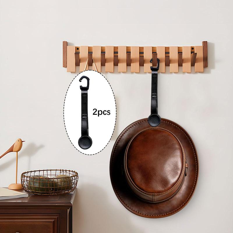 Universal Cowboy Hat Hanger Magnetic Car Hat Holder PU Leather Storage Rack for Truck SUV Vehicle