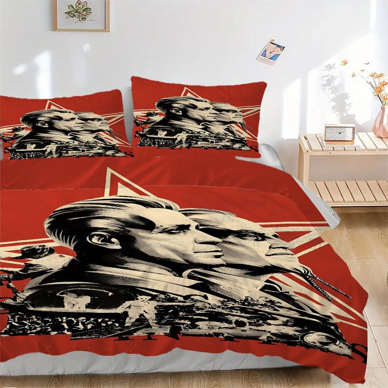 

3pcs Music Legends Bedding Set: Perfect for Bedroom or Guest Room. Soft and Comfortable with No Core Included yy251009157 135x200cm
