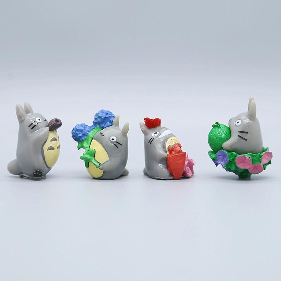 Totoro Cartoon Szene Figuren Set - Niedliche Mini-Statuen für Haus, Garten, Aquarium, Auto-Dekoration, Kreative Ornamente