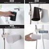 Yamazaki Film Hook Magnet Tumbler Set of Floating White and 5487 and 5488 Tower, 2, Storage, Black,