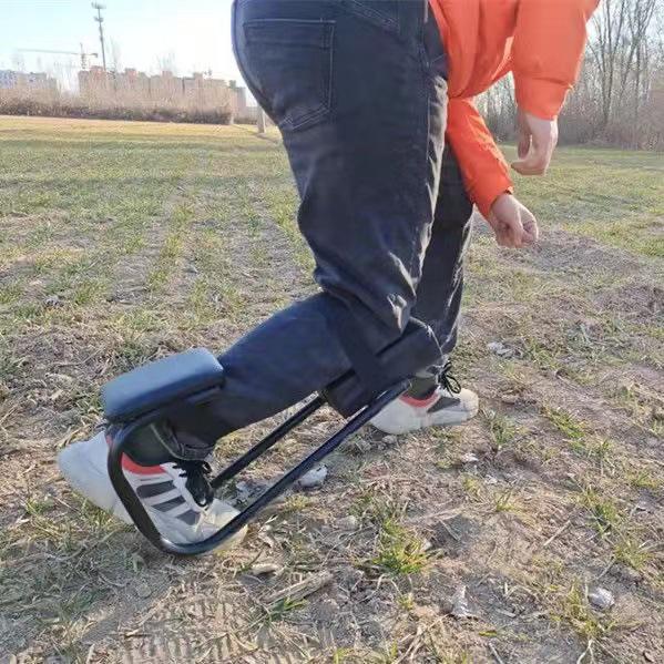 Ergonomic Garlic Picker & Kneeling Pad: Mobile Garden Work Bench To Relieve Knee Pressure