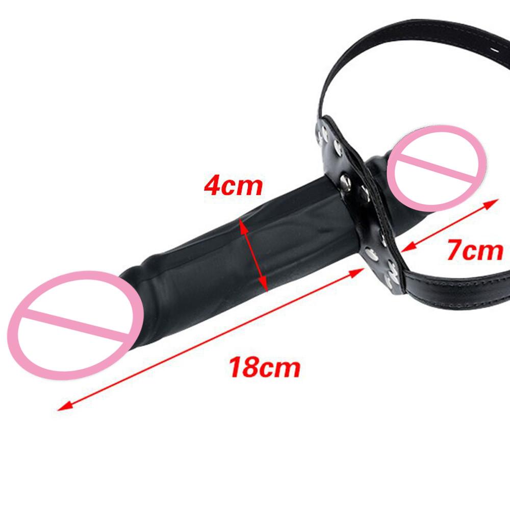 Double-Ended Mouth Gag Strapon Dildo Fetish  Bondage Penis Harness Erotic Sex Toys Products for Adults Couples Games