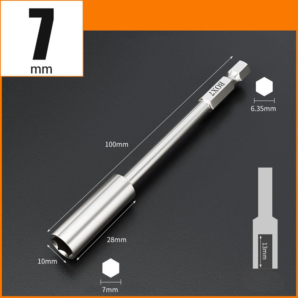 6.35mm Shank Extension Bit Holder For Maintenance 100mm Extension Locks Without Slipping For Various Scenarios
