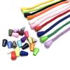 20Pcs Cord Ends Bell Stopper with Lid Lock Toggle Clip for Drawstring Clothes Sportswear Shoes DIY Accessories Plastic Stopper