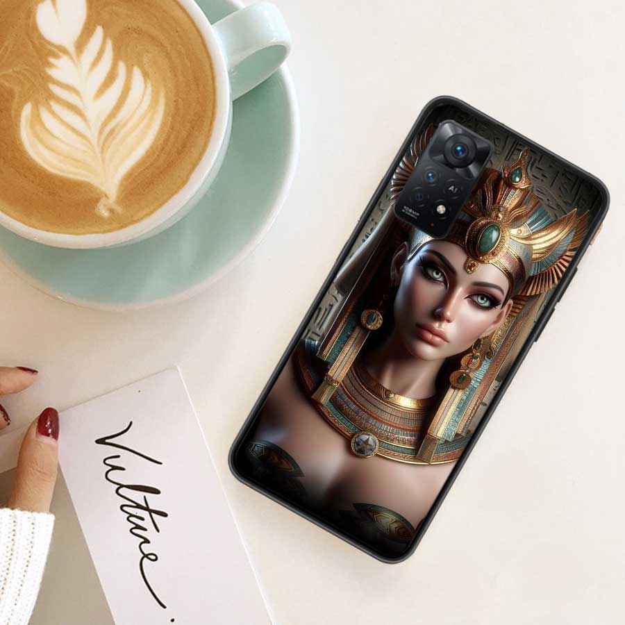 

Egyptian Queen Pharaoh Phone Case For Redmi 13C 14C Note 13 14 Pro 5G Plus 12 12C 10 10A 10C 9 9A 9C 9T 8 8A K70 Pro Xiaomi Cove Redmi Note 13 4G