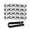 20/40/60/80pcs Car Wheel Nut Caps Protection Covers Caps Anti-Rust Auto Hub Screw Cover Car Tyre Nut Bolt Exterior Decoration