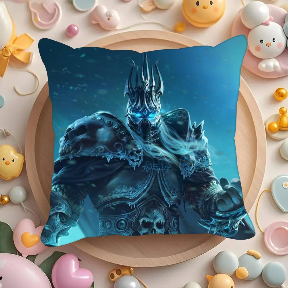 Игровые W-World Horror of Warcraft Наволочки чехлы для подушек гостиные диваны домашний декор подарки 12x12Inch
