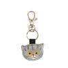 Japanese-Style Cute Kitten Keychain Charm - PU Leather Bag Accessory