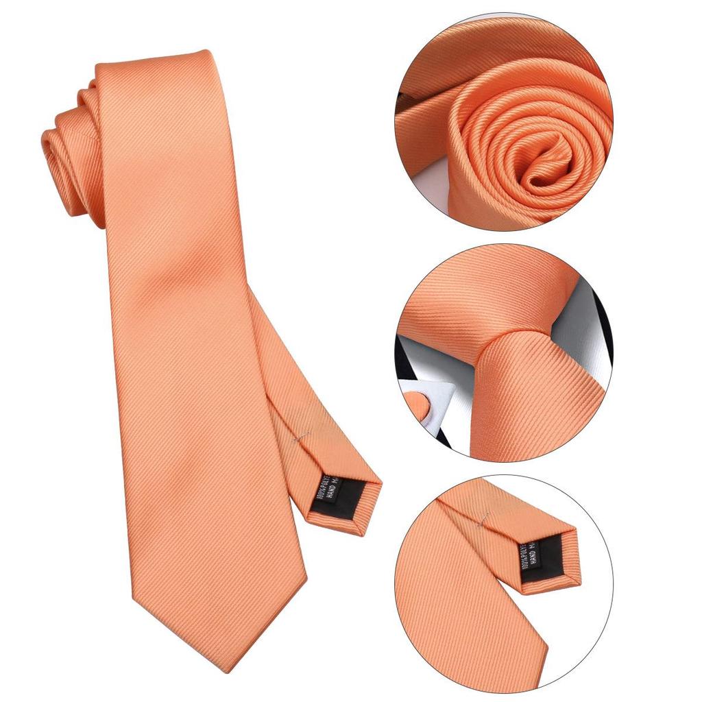 Men's Wine Red Striped Tie, Pocket Square & Brooch Set for Weddings & Banquets