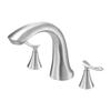 Roman Tub Faucet, 3 Hole Waterfall Bathtub Faucet, Gooseneck Bath Tubs Faucets Set with 2 Handles, Deck Mount Bath Tub Faucets Set for Baby Care,