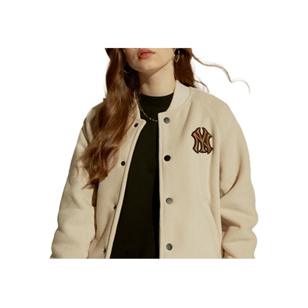 New MLB Velvet Jackets Unisex White 31JP05061-50B