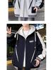 Men's Winter Fleece-Lined Hooded Baseball Jacket - Loose Fit, Plus Size Trend.
