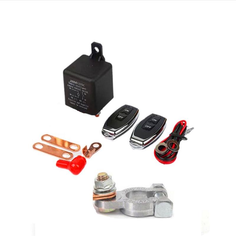 12V 200A Battery Switch Relay Car Battery Disconnect Shut Off Isolator Switch Anti-Theft Battery Kill Switch for Car Boat RV