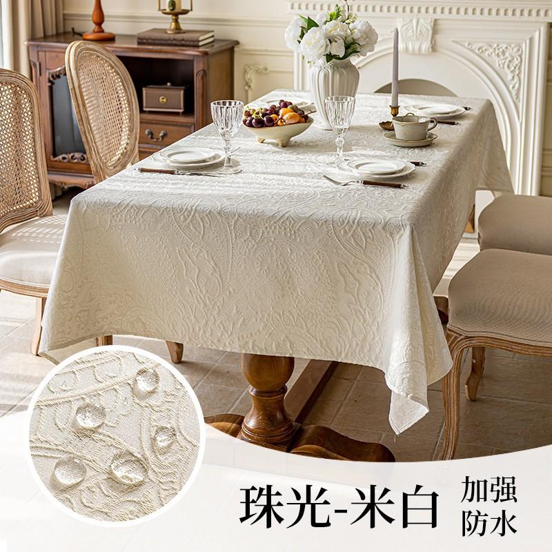 Vintage Floral Tablecloth Dining Table Coffee Hotel Decor Waterproof Oil Resistant Heat