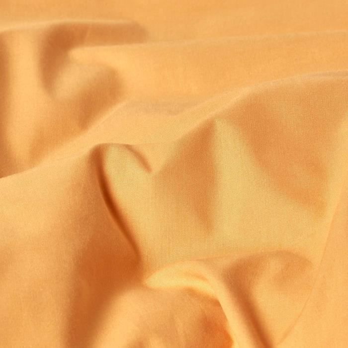 Taie De Traversin - Coton - Jaune Moutarde - 50 X 140 Cm - 100% Coton - Lavable En Machine