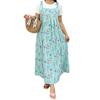 Floral Print Overall Dress Loose Plus Size Sleeveless Long Dress Layered Versatile Vacation Printed Dress Elegant Fashion Comfortable Dress