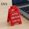 Heartwarming Anniversary Souvenirs Romantic Mini Desk Sign with I Love You/I Miss You/I'm Proud of You Text for Valentine's Day Creative Themed Gifts