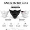 Lightweight Shell Half Face Mask Smooth Edges Realistic Face Fashion Masquerade Mask