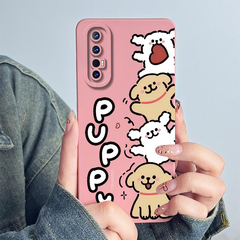 For OPPO Find X2 Neo / Reno3 Pro 5G Phone Case Cover CPH2009 Silicone Sweet Painted Cartoon Funda Lovely Printed Coque Casing