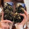 Jewel like brilliance For Samsung A 31 32 A33 A34 35 14 A15 13 16 25 26 50 52 53 54 55 56 70 71 72 73 Golden glass phone case