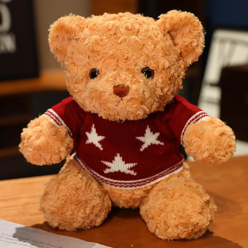 Bear Doll Cute Teddy Bear Doll Girl Sleeping Pillow Hug Bear Plush Toy Gift