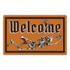 Halloween Doormat Decor Welcome Mat 40x60cm Dancing Pumpkin Skull Crystal Velvet Non Slip Floor Stair Mat Thanksgiving Kitchen