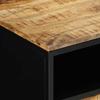Coffee Table Brown 90 x 50 x 40 cm Solid Mango Wood and Metal