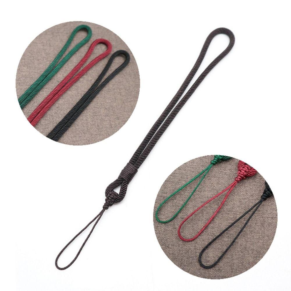 Simple Short Wrist Rope Handmade Phone Case Keychain Braided Rope Phone Lanyard  Phone Accessories